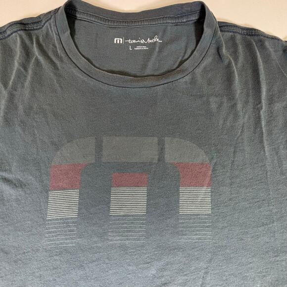 Lot of 2 TravisMathew Light Gray & Dark Gray Graphic T-Shirts Mens Size Large - Picture 5 of 9